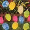 TURNMEON 2 Pack Easter Lights String Easter Decorations, Total 10 Ft 20 LED 3D Jumbo Crack Egg Light Easter String Lights Battery Operated for Home Indoor Outdoor Bedroom Eggs Hunt Party Decor