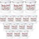 Yaomiao 15 Pcs North Pole Hot Chocolate Mug Christmas Coffee Mugs Christmas Gifts Santa Xmas Enamel Cups with Handle Stainless Steel Mug for Women Men Employee