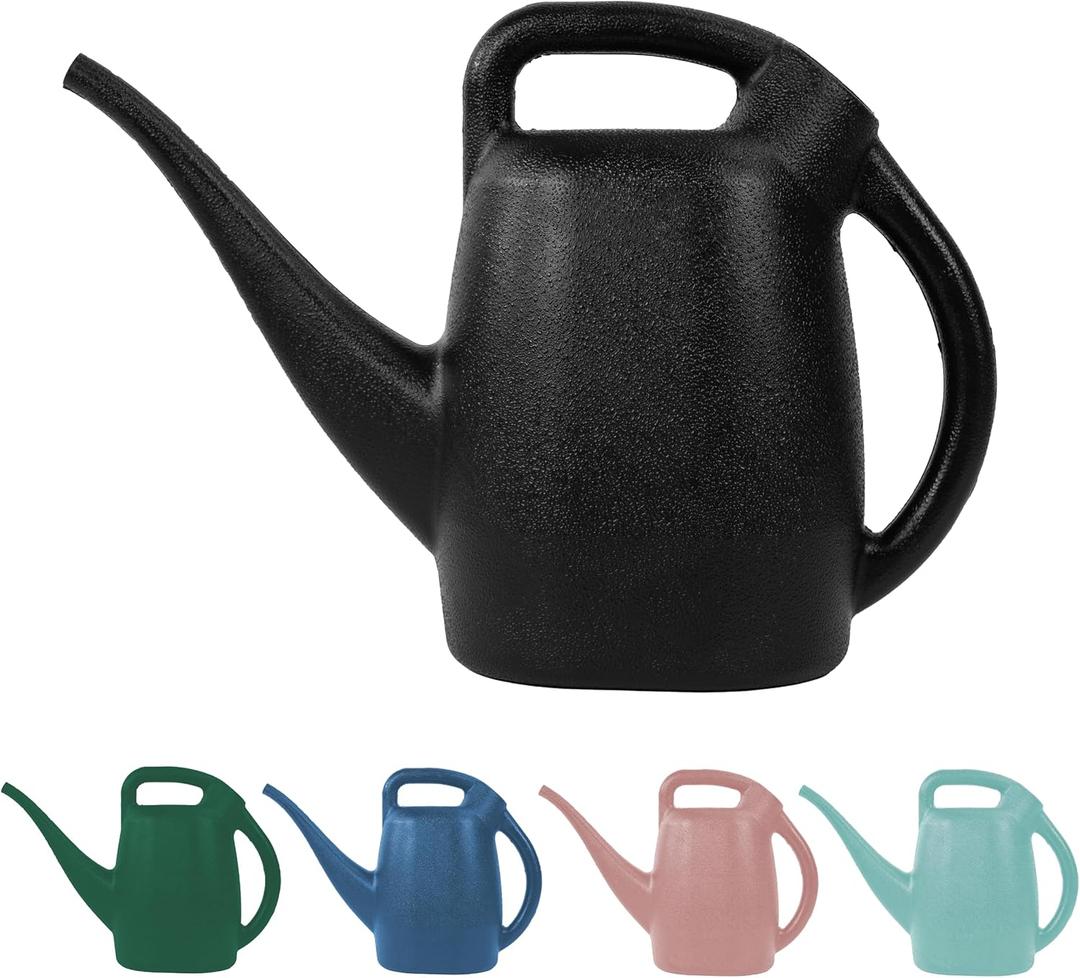 Chapin 48000 Watering Can, Garden, Indoor and Outdoor Plants, Recycled Plastic, Made in USA, Black, 0.5 Gallon (2.3 Liters)
