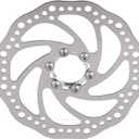 Niiyen 160mm Bicycle Disc Brake Rotor Stainless Steel Bicycle Rotors Mountain Bike Flange Disc Brake Kit Threaded Hubs Brake Disc Rotor Flange Adapter with 6 Bolts