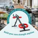OLIXIS Ab Machine, Ab Workout Equipment for Home Gym, Adjustable Abdominal Trainer for Stomach Workout, Foldable Core Strength Exercise Machine with 440LBS, LCD Display, Knee Protection