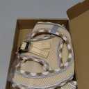haapaw Dog Harness with Leash Set, No Pull Adjustable Reflective Step-in Puppy Harness with Thickened Padded Vest for Extra-Small/Small Medium Dogs (L (Chest 18''-20'', Weight 14-19 lb), Beige)