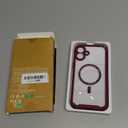 Miracase Magnetic for iPhone 16 Plus Case Full-Body Phone with Built-in Glass Screen Protector, [Compatible with MagSafe] Military Drop Proof 16 Plus Cover 6.7 inch, Plum