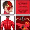 Rubie's Men's DC: The Flash Movie Deluxe Costume Jumpsuit and Mask, As Shown, Medium (Red, M)