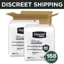 Depend Guards Incontinence Pads for Men, Maximum Absorbency, 168 Count 