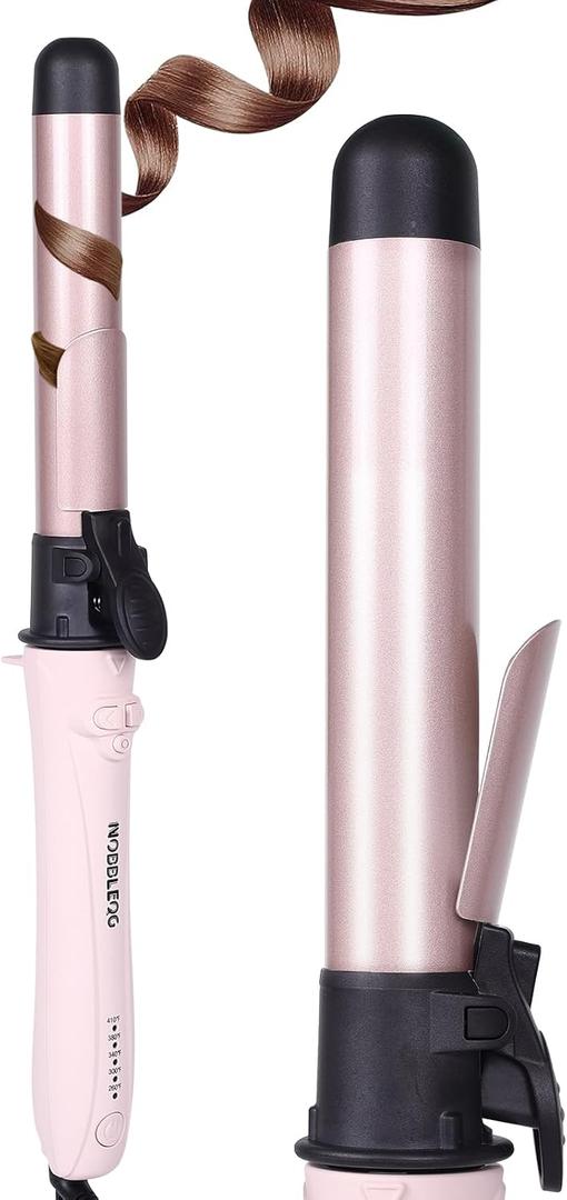Curling Iron Automatic Hair Curler, Global Voltage 5 Heat Settings 360 Rotating Power Cord Automatic Reset Function Automatic Curling Iron, Ideal for Hair Rotating Hair Curler for Effortless Curls