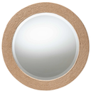 Baxton Studio Bali Pari Nieva Natural Brown Round Mirror, 30"