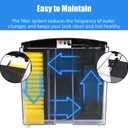 AQUANEAT Fish Tank, 1.2 Gallon Aquarium, Small Betta Fish Tank Starter Kit with LED Light and Water Filter Pump, Rectangular