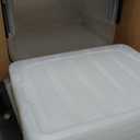 IRIS USA 40 QT Plastic Storage Box with Lid and Latches - 6 Pack - BPA-Free, See-Through Organizing Solution, Durable Nestable Stackable Containers, Secure Pull Handle - Clear