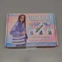 Katech Crochet Kit for Beginners, Striped Tote Bag Crochets Set Includes Yarn Crochet Hooks, Complete Crochets Step-by-Step Guide Needles Accessories Adults Crocheted Starter Kit Crocheter Gift (Blue White)