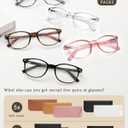 JOLISU 5 Pack Reading Glasses For Women, Blue Light Blocking Computer Reader Spring Hinge Eyeglasses