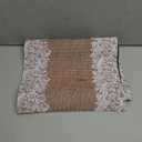 Trivet Table Runner Hot Plates Mat 12 X 40 Inch Heat Resistant Table Protector Waterproof Decorative Farmhouse Kitchen Trivets Counter Heat Proof Placemats for Hot Dishes (Jute and Lace)