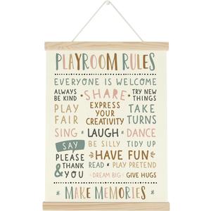 Playroom Decor Wall Art Poster Hanger Frame Boy Girl Nursery Decor Homeschool Toddler Toy Room Wall Artwork Poster, 11.8*15.7 inch