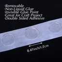 2 x ALLFUN 1000 Pieces Clear Glue Points Dots Double Sided Adhesive Removable for Balloons Craft Sticky