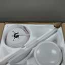 TCL Ceiling Fans with Lights, 52 Inch Low Profile Ceiling Fan with Light and Remote Control, Flush Mount, DC Reversible Motor, Noiseless, 6 Speeds Ceiling Fan for Bedroom (White)