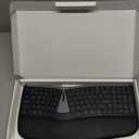 Nulea RT07B Wireless Ergonomic Keyboard - Split Keyboard, Wrist Rest, Natural Typing, Bluetooth and USB Connectivity, USB-C Rechargeable,Compatible with Windows Mac (Silver Black)