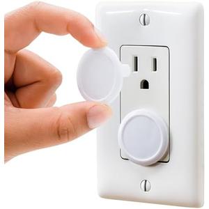 Outlet Covers Baby Proofing (48 Pack) Safe & Secure Electric Plug Protectors | Sturdy Childproof Socket Covers for Home & Office | Easy Installation | Protect Toddlers & Babies | White