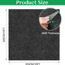 ToLanbbt Outdoor Storage Shed Floor Mat, 10 x 10 FT Waterproof Carport Mat, Washable Furniture Pad with Non Slip Backing for Dust, Oil, Protection, Storage Shed Not Included