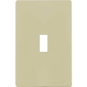ENERLITES Screwless Toggle Switch Wall Plate, Child Safe Light Switch Cover, Standard Size 1-Gang 4.68" x 2.93", Unbreakable Polycarbonate Thermoplastic, UL Listed, SI8811-I, Glossy, Ivory