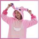 GONAAP Unisex Adult Onesie Pajamas Animal One Piece Halloween Costume Cosplay Sleepwear (Gray, XXL)