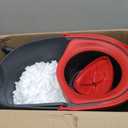 O-Cedar EasyWring Microfiber Spin Mop & Bucket Floor Cleaning System + 2 Extra Refills, Red/Gray