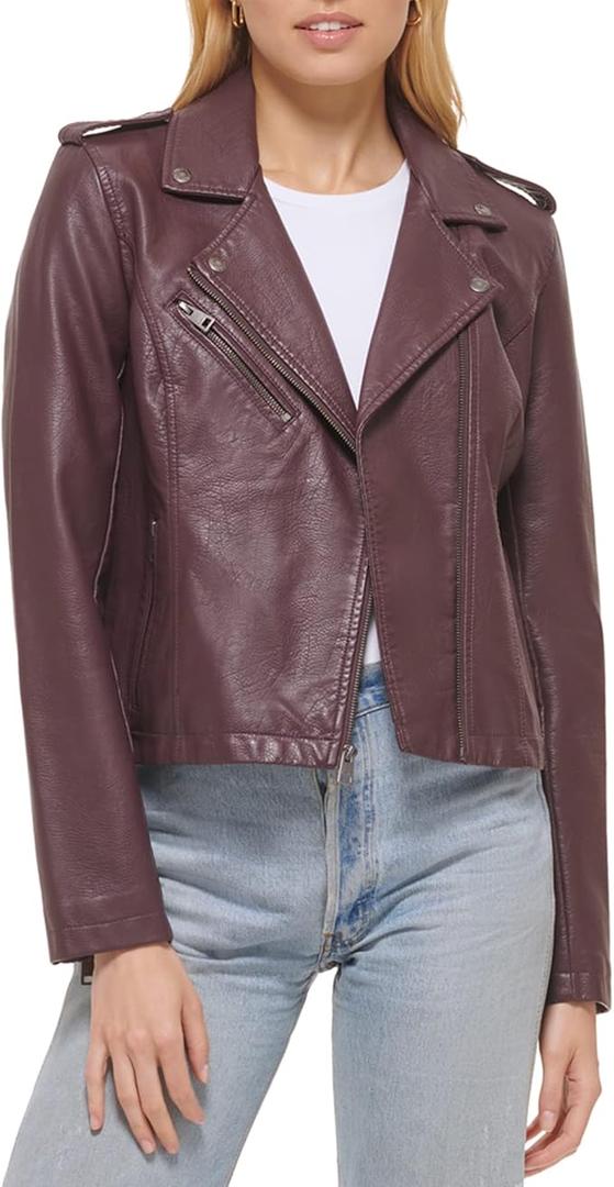 Levi's Women's The Classic Faux Leather Moto Jacket, S