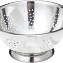 EXCELSTEEL Heavy Duty Stainless Steel Colander 5 Qt | Easy Grip Handles | Self-Draining Base | Mirror Polished | Dishwasher Safe | Pack of 1