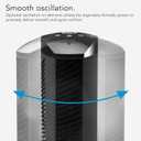 Vornado OSCR37 AE Oscillating Tower Fan and Air Circulator, Works with Alexa, Whole Room, Black, A Certified for Humans Device