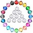 30 Pack Crystal Ball 20 mm Prism Suncatcher Sun Catchers Hanging Crystals Prisms for Windows Gift Feng Shui (Multicolor)