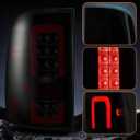 Smoked Black Full LED Tail Lights for 20092018 Dodge Ram 1500/2500/3500 & 20192024 Ram 1500 Classic, Plug & Play Blackout Style Rear Lamps