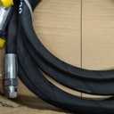 Hydraulic Hose Kit 16" 36" 42" 38" 42" Receiver 1/4'' 3/8'' Fit for Fisher Xtreme V Snowplow, Hose Assembly Replacement Part Pack of 5