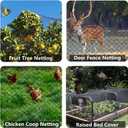 25x50ft Bird Netting, 1 inch Mesh, Heavy Duty Garden Netting for Fruit Trees, Blueberry Bushes, Vegetables, Extra Strong Woven Mesh Against Birds, Deer, Squirrels, Poultry and Other Animals
