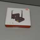 1Mii 2.4Ghz (1 TX + 1 RX) Wireless Audio Transmitter Receiver for TV, 320ft Long Range 20ms Low Delay HiFi Audio, Wireless Adapter Kit for Powered Speaker/Stereo/Soundbar, RCA(3.5mm AUX) Out/Input