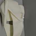 Large Christmas Bow Ornament 15x30 Inch Velvet Giant Wreath Bows Xmas Tree Topper Ribbon Hanging Bows for Christmas Holiday Home Wall Outdoor Indoor Party Garland Decoration(Milk White)