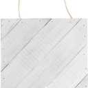 Hampton Art Plank Diagonal 8" X 10" White, Wood Plaque, Wood Sign Blank, Blanks, Wooden Plaques, Blank Signs for Crafts, Wooden Sign Blank, Planks for Crafts