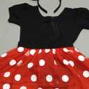 Nileafes Girls Princess Mini Mouse Costume Toddler Birthday Party Fancy Dress Up (4-5 Years,Rose) 100