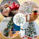 10 Pcs 16 Inch Pastel Christmas Tree Picks Spray Ornament Macaron Candy Christmas Tree Ball Picks Toppers for Xmas Home Wreath Vase Craft Holiday Party Filler Decorations