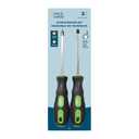 Screwdriver Set Key&Castle 4in. Slotted Plat And 4in. Phillips 2 Ct