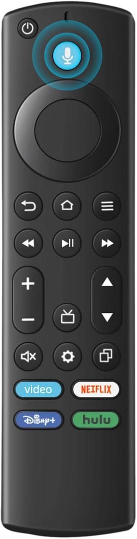 ORQRQO Replacement Remote for All Fire Series, TV Stick (HD, 4K, 4K Max, Lite), TV Cube and Omni, Insignia, Toshiba, Smart TVs, with Voice Control 