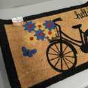 Bicycle - 17"x29" - Coir Door Mat with Heavy Duty Backing - Welcome Mats for Entryway, Porch - Anti-Slip PVC & Coconut Fiber Surface - Natural Home Accessories, Minimalist Original Design