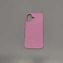 Skyseaco for iPhone 17 Case Cute Heart Phone Case Soft Slim TPU Shockproof Phone Cover for Women Girls - Pink and White