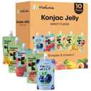 Hethstia Konjac Jelly Variety Pack, 10 Drinkable Jelly Pouches (EXP 09/23/27)