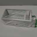 TRIROCKS Stainless Steel Decorative Lantern 12'' High Metal Hanging Lantern with Clear Glass Panels Perfect for Home Decor Living Room Parties Events Tabletop Indoors Outdoors (Silver)