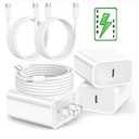 Original USB-C Fast Wall Charger Type-C Cable For Samsung S24 S23 S22 S21 Ultra 2 Pack