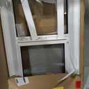 Vinyl Basement Window, Bathroom Sliding Window 32" x 20" White
