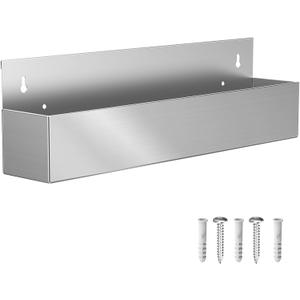 22" Stainless Steel Bottle Holder, Stainless Steel Bottle Holder Rack, Suitable for Bar, Kitchen, Garage