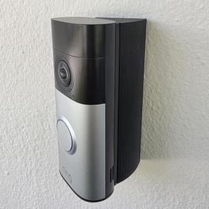 Video doorbell Wedge Angle Mount Bracket Compatible with Ring Wired Doorbell Plus (Newest Model) Retinal 2K, Mount for 45 Degree, 3D Printed, UV Resistant