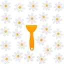 24 Pcs Flower Non Slip Bathtub Sticker Daisy Skidproof Shower Sticker Anti Slip Shower Decals Bathe Treads Adhesive Appliques Scraper Bright Flower Adhesive Decal for Bathroom Decor(White)