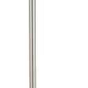 Toilet Paper Holder Stand, Free Standing Toilet Paper Roll Holder with Reserve for Bathroom, Stainless Steel DECLUTTR (Nickel)