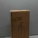 WISBEAM 17.75in Large Size Dusk to Dawn Wall Sconce for House, Black Outdoor Wall Lantern, Modern Porch Lights Outdoor, Metal Construction with Clear Glass, 1 Pack